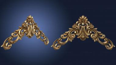 3D model Corner carved decor (STL)